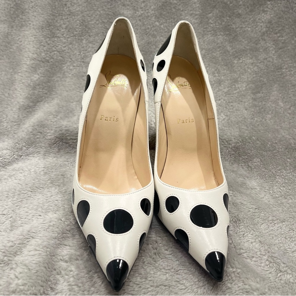 CHRISTIAN LOUBOUTIN SO KATE 120mm BUBBLE LATTE/BLACK